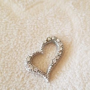 Small Crystal Heart Pendant